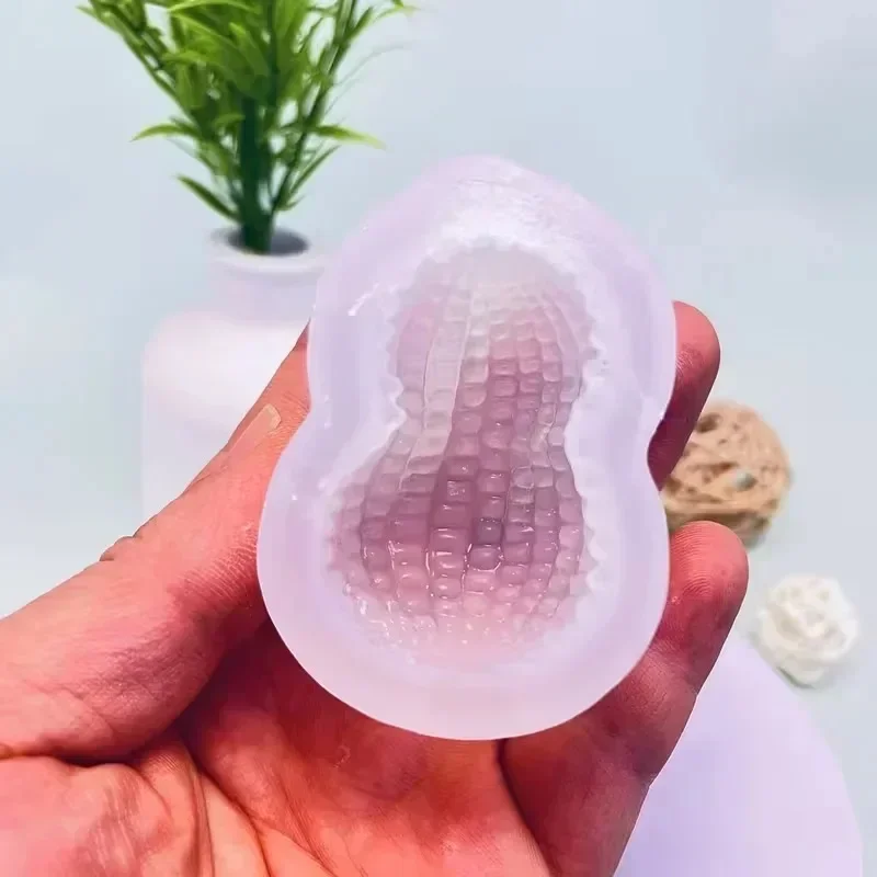 Resin Crafts - แม่พิมพ์ซิลิโคนรูปถั่วลิสง 3 ชิ้น คุณภาพเยี่ยม รุ่นใหม่ ปี