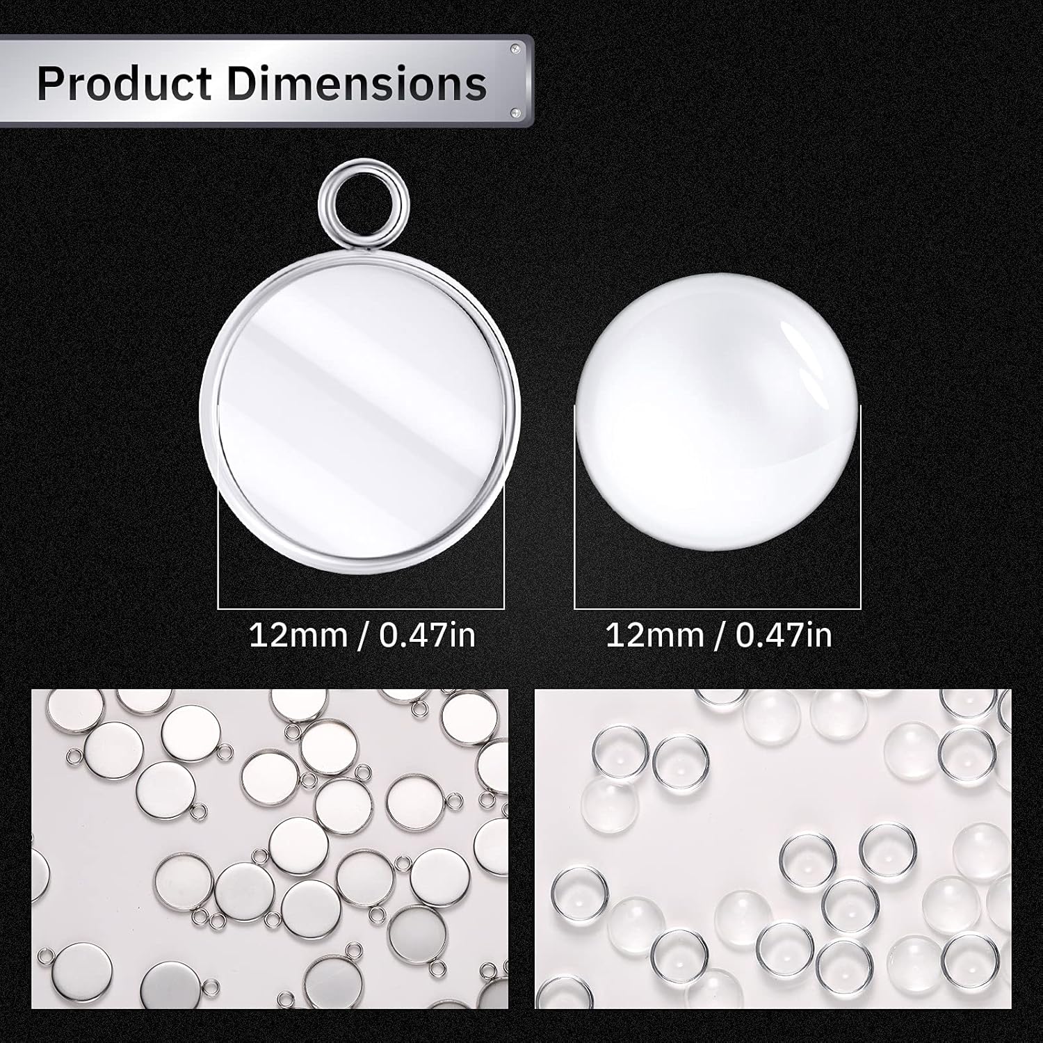 ถาดเปล่าสำหรับทำจี้ทรงกลมสแตนเ - Resin Crafts บทวิจารณ์และราคา