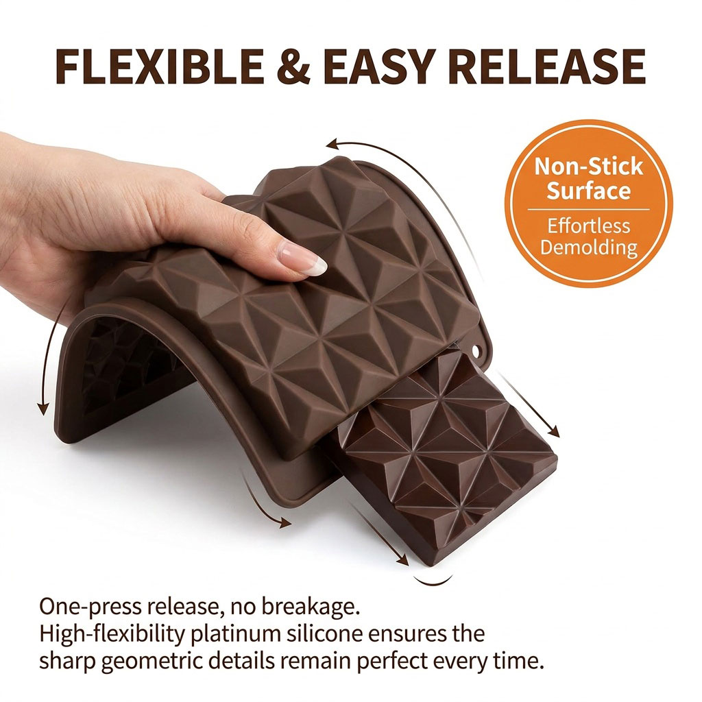 แม่พิมพ์ช็อกโกแลตซิลิโคน 2-in- - Silicone Mold Tray บทวิจารณ์และราคา