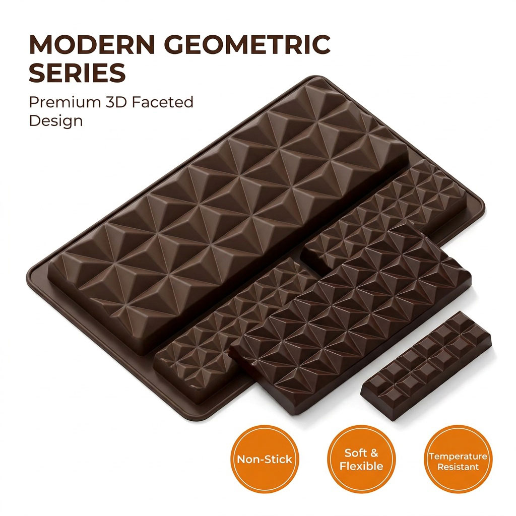 แม่พิมพ์ช็อกโกแลตซิลิโคน 2-in- - Silicone Mold Tray บทวิจารณ์และราคา