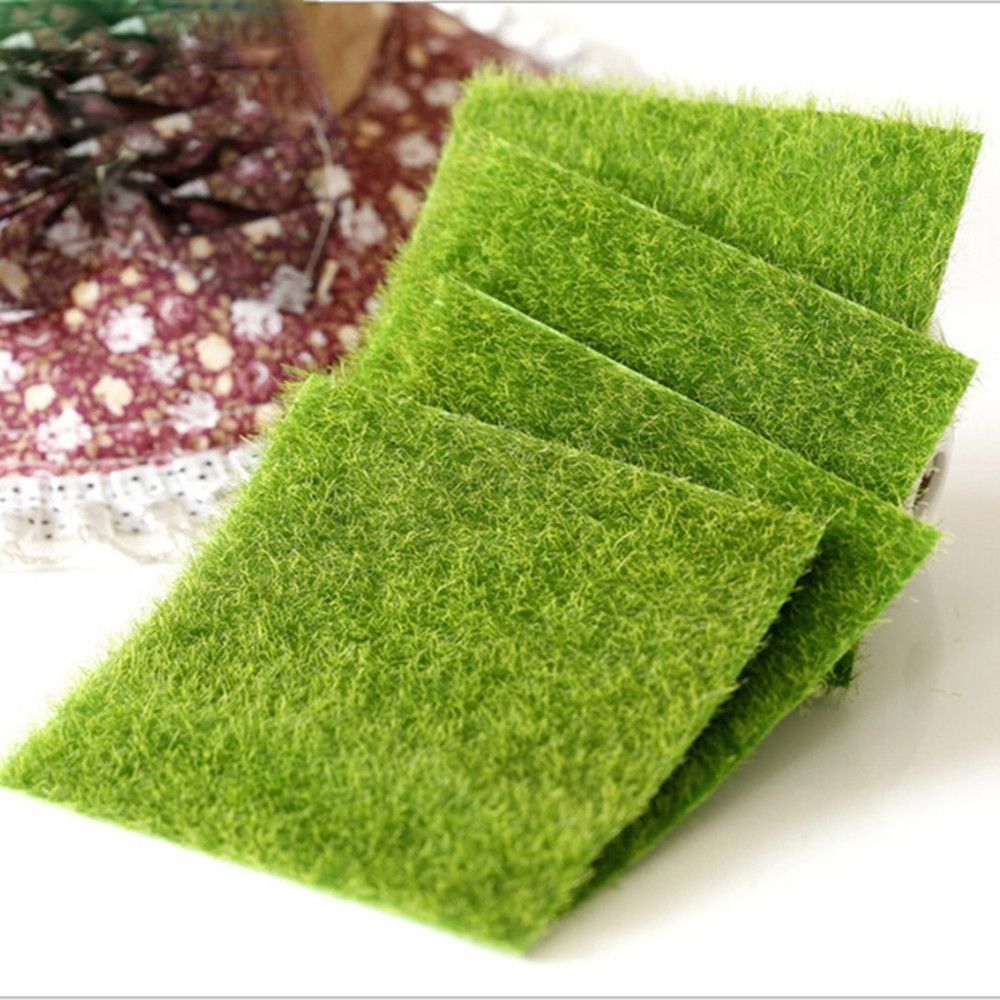 หญ้าเทียมตกแต่งสวน ตกแต่งสนามห - Terrarium Moss Art บทวิจารณ์และราคา