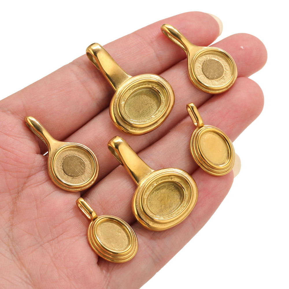 ถาดสแตนเลสทรงกลมรี 5 ชิ้น ฐานจ - Resin Craft Supplies บทวิจารณ์และราคา