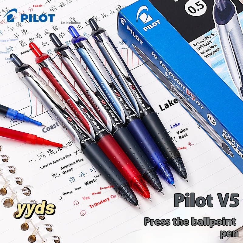 ปากกาเจล PILOT จากญี่ปุ่น รุ่น - Pilot Pen V5 บทวิจารณ์และราคา