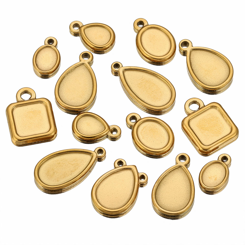 ถาดจี้สแตนเลสทรงสี่เหลี่ยม ทรง - Resin Craft Supplies บทวิจารณ์และราคา