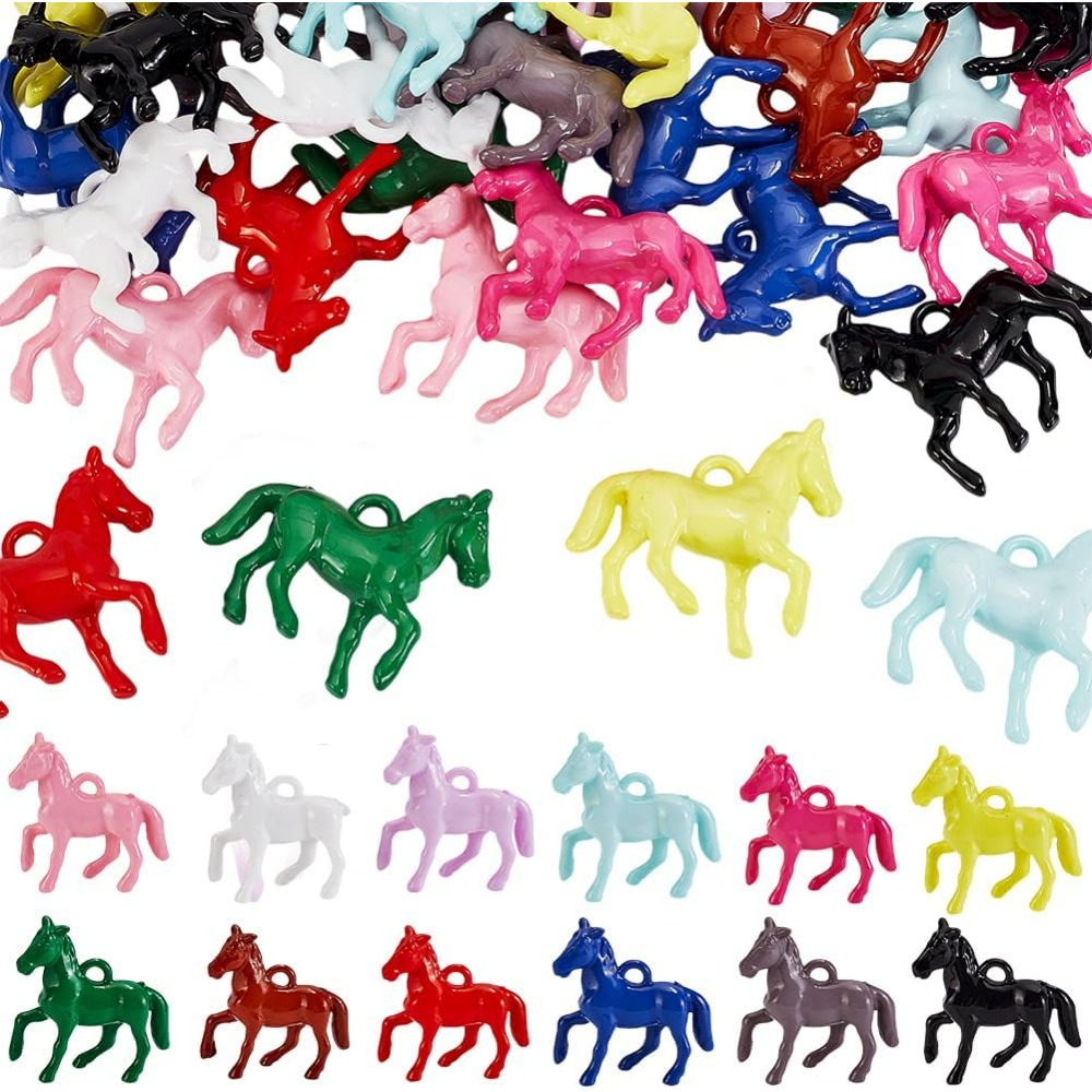 48pcs จี้อะคริลิคทึบแสง 12 สี  - Resin Crafts บทวิจารณ์และราคา