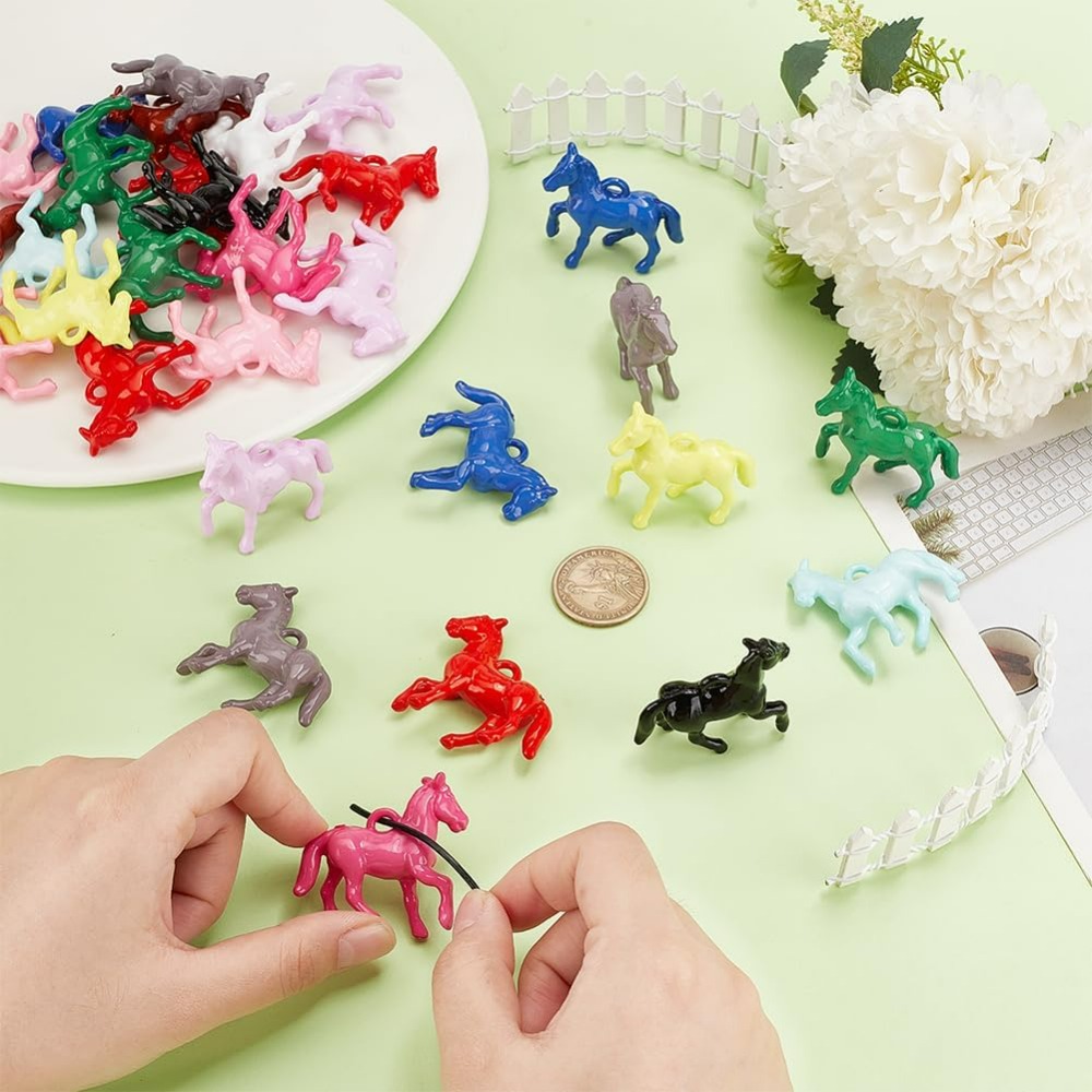 48pcs จี้อะคริลิคทึบแสง 12 สี  - Resin Crafts บทวิจารณ์และราคา