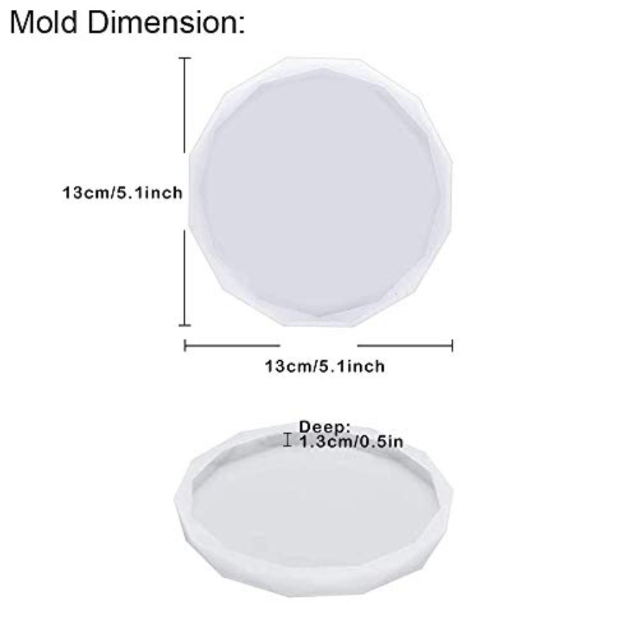 แม่พิมพ์รองแก้ว 4 ชิ้น - แม่พิ - Geode Mold Silicone บทวิจารณ์และราคา