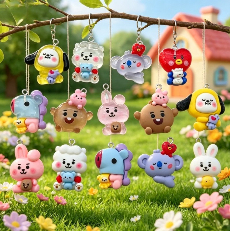 ชุด 7 ชิ้น BT21 ชาร์มการ์ตูนเร - Resin Craft Supplies บทวิจารณ์และราคา
