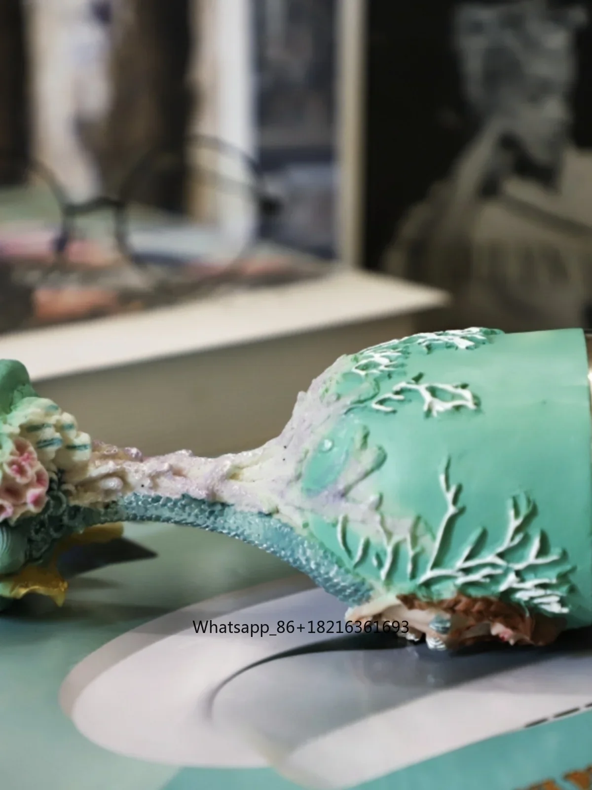แก้วไวน์สเตนเลสสตีลลายเงือกแกะ - Resin Crafts บทวิจารณ์และราคา