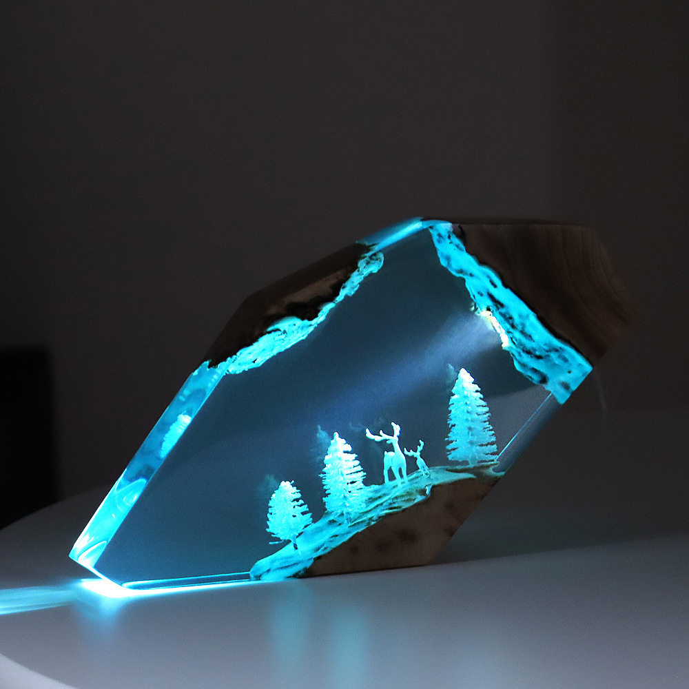 งานศิลปะตั้งโต๊ะรูปกวางนางฟ้าใ - Resin Crafts บทวิจารณ์และราคา