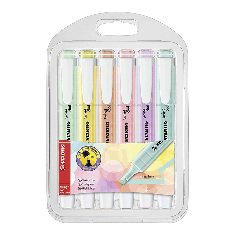 STABILO Swing Cool Pastel ปากก - Stabilo Marker Swing Cool บทวิจารณ์และราคา